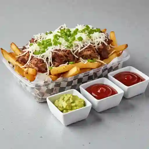 Papas Fritas con Mechada