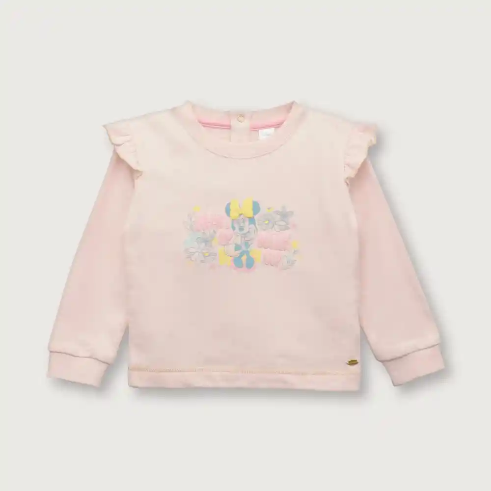 Polerón Disney Minnie Mouse de Niña Rosado Talla 3A Opaline