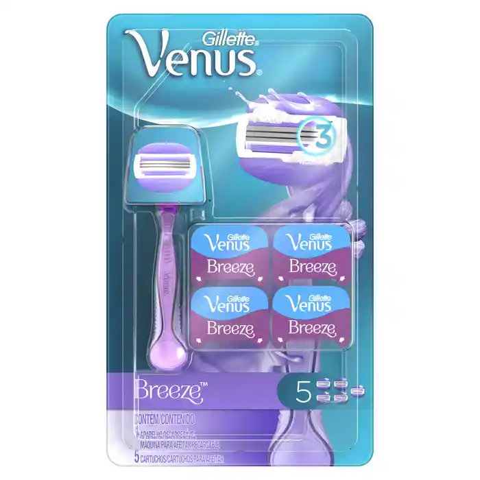 Gillette Venus Set Rasuradora Rastrillo Mujer Breeze