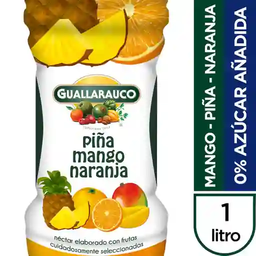 Guallarauco Néctar Sabor a Piña Mango y Naranja sin Azúcar