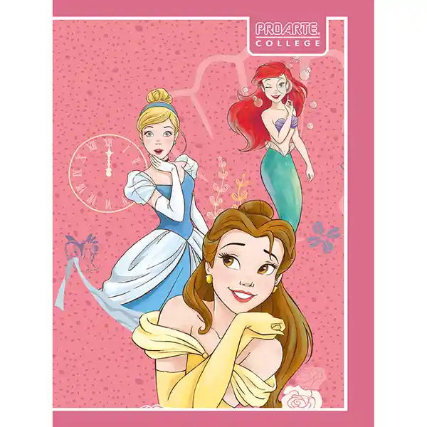 Proarte Cuaderno College Princesas 80 Hojas