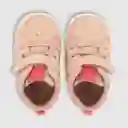 Zapatillas Floral De Niña Rosado Talla 15