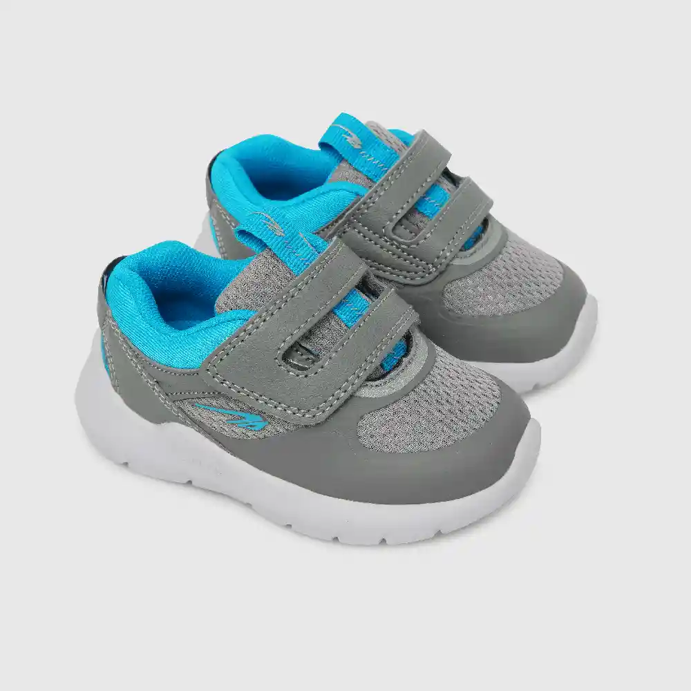 Zapatillas Deportiva Caña Baja De Niño Gris Talla 24