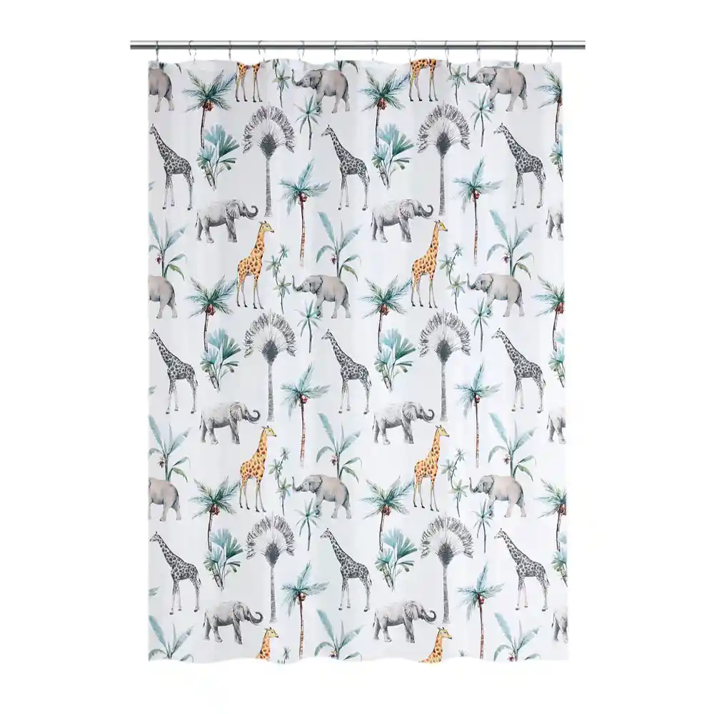 Cortina de Baño Krea Teen Con Ganchos