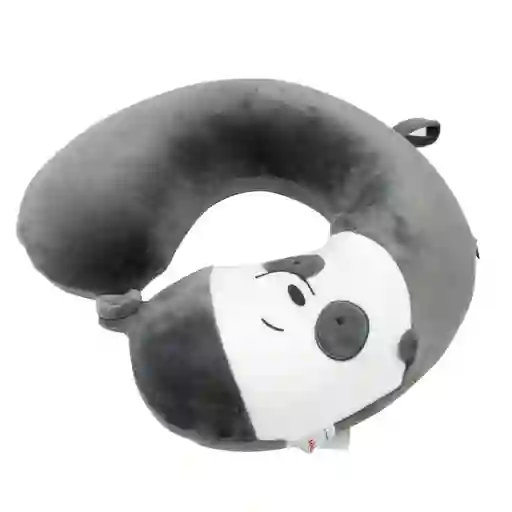 Miniso Almohada Para Viaje Con Memory Foam Panda Gris Oscuro