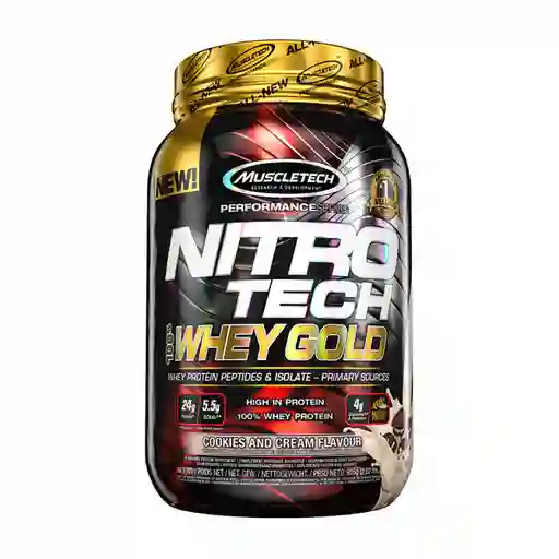 Muscletech Proteína Nitro Tech 100% Whey Gold Cookies