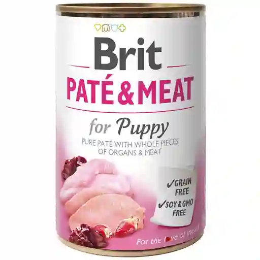 Brit Care Alimento Húmedo Pate & Meat Puppy 