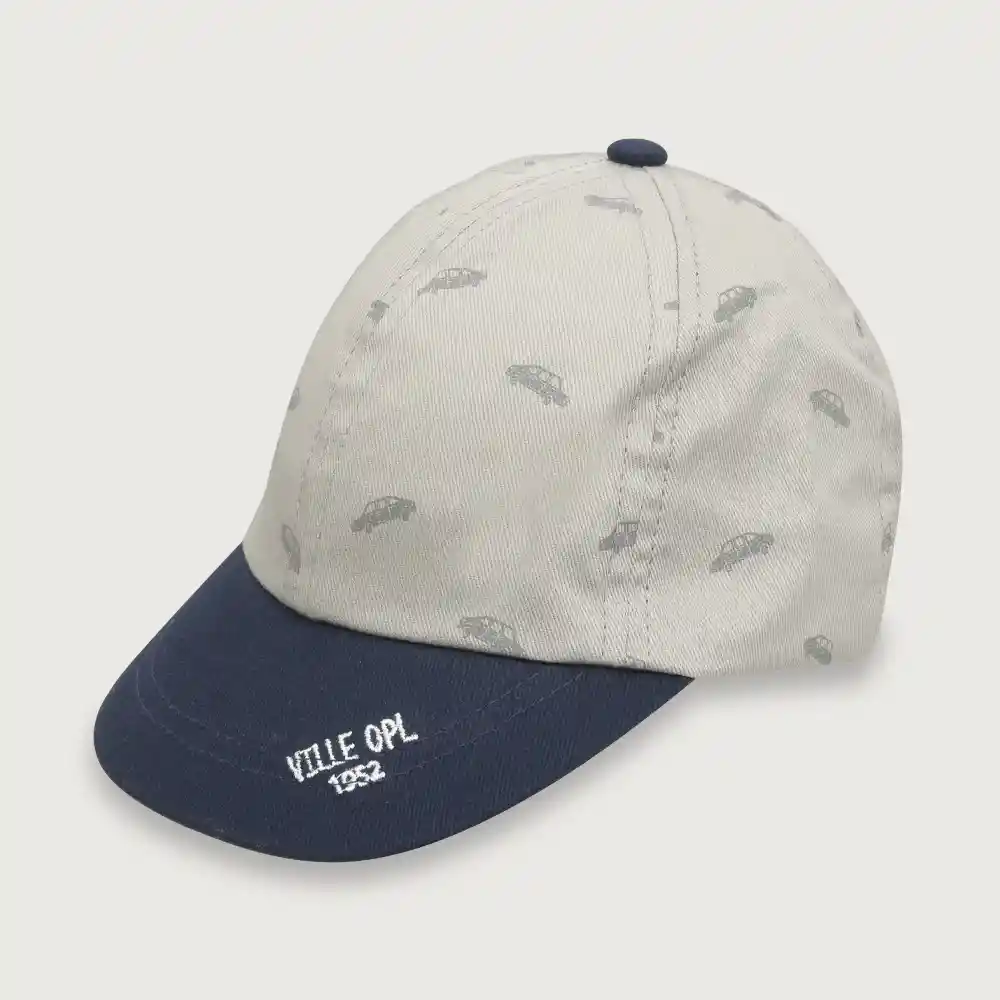 Gorro Jockey Autos Niño Gris Talla M Opaline