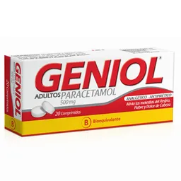 Geniol Adultos (500 mg)