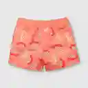 Traje De Baño Estampado De Bebé Niño Naranjo Talla 9/12m