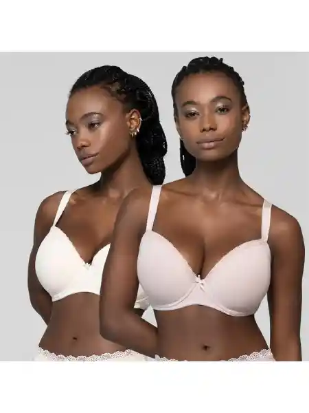 Intime Pack Sostén Copa D Nude 34C 8202003MKP