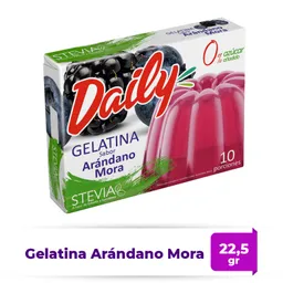 Daily Gelatina en Polvo Sabor Arándano y Mora con Stevia
