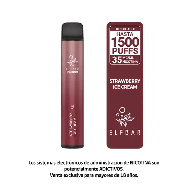 Vap Elfbar 1500 Strawberry Ice Cream