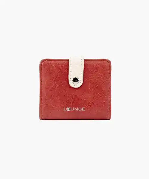 Lounge Billetera Snap Frontal Rojo