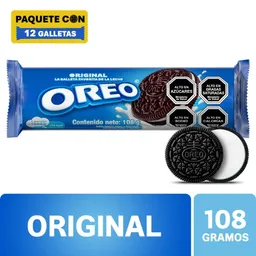 Oreo Galletas Tipo Sándwich Original Rellenas con Crema
