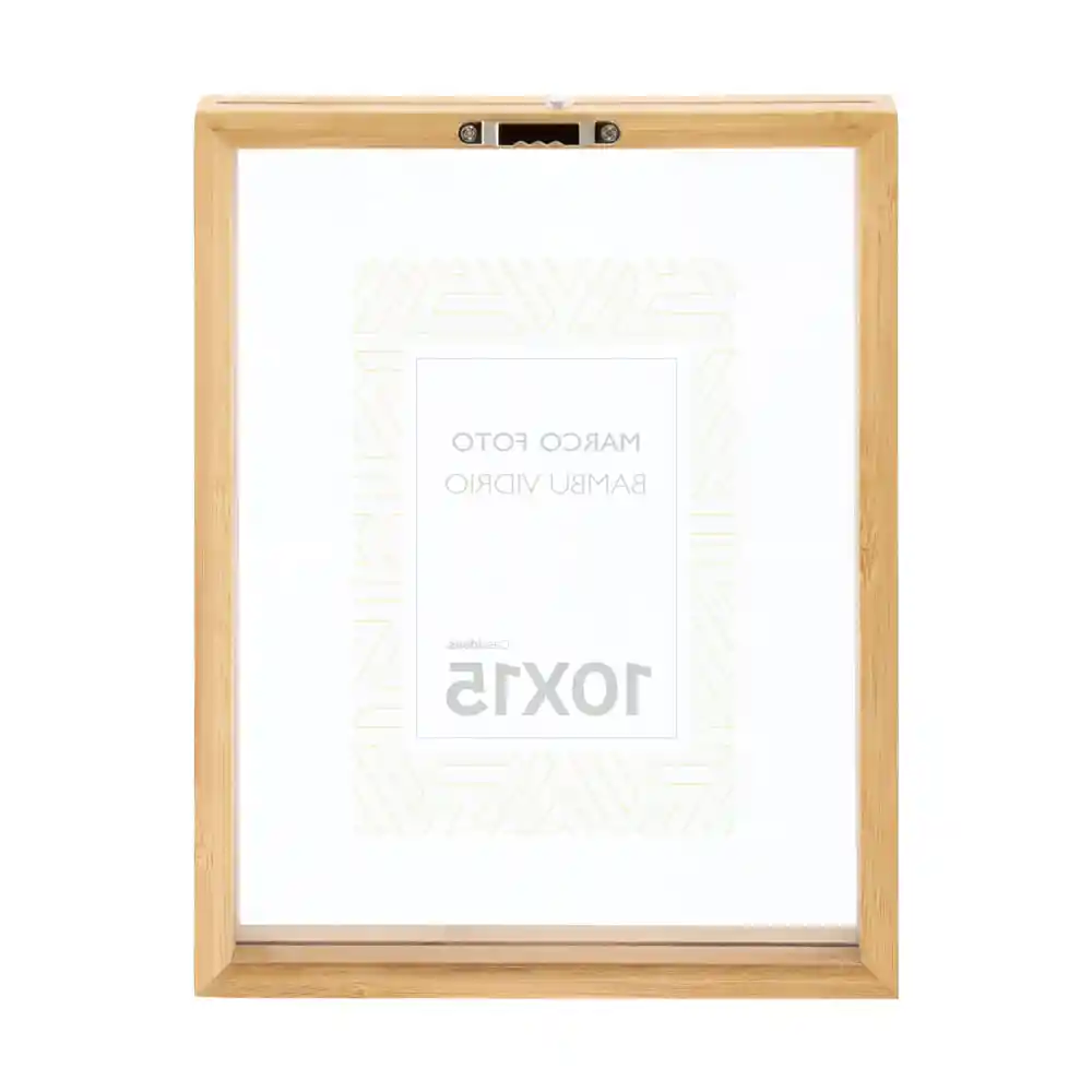 Casaideas Marco Madera Vidrio 10 x 15 Diseño 0001