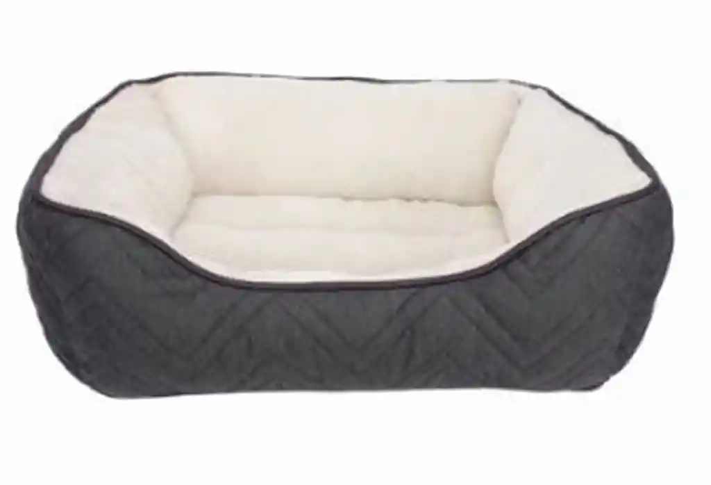 Dogit Cama Para Mascota Dreamwell Rectangular Gris y Blanco