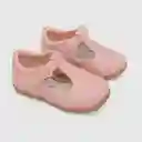 Zapatillas Reina Velcro Floreada Niña Rosado Talla 25