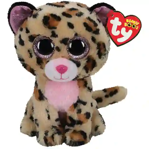 Ty Beanie Boos Peluche Leopardo Café/Rosado Regular - 36367