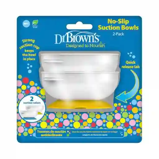 Dr. Browns Pack Bowls Antideslizantes 4M+ TF019