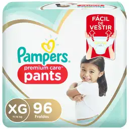 Pampers Pañales Pant Premium Care Talla Xg x 96 Unidades