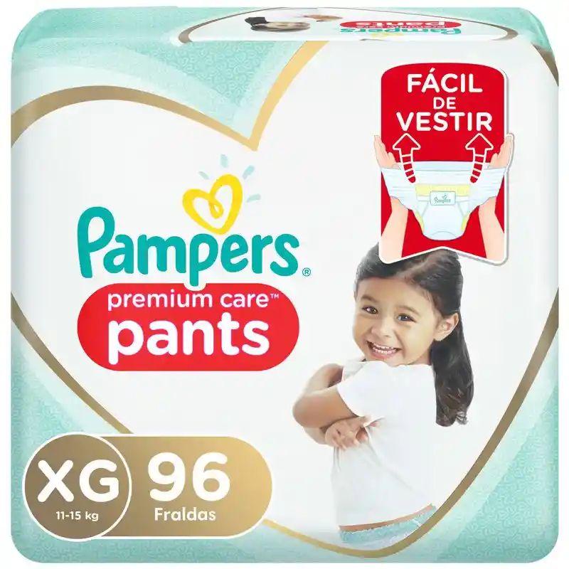 Pampers Pañales Pant Premium Care Talla Xg x 96 Unidades