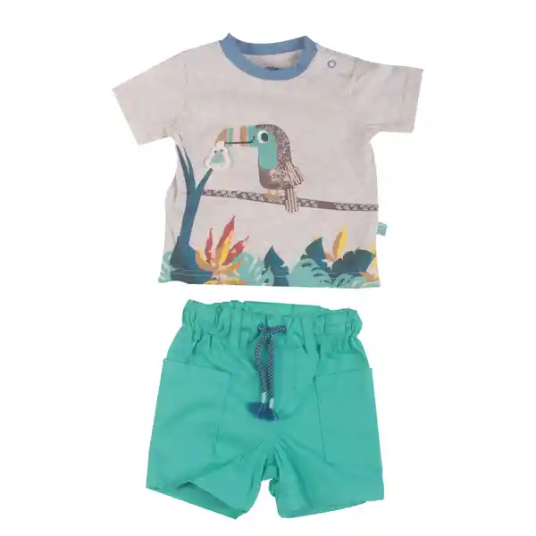 Conjunto Bebe Niño Menta Pillin 24 M