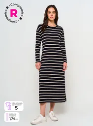 Vestido Largo Bimba Rgt Nn Negro L