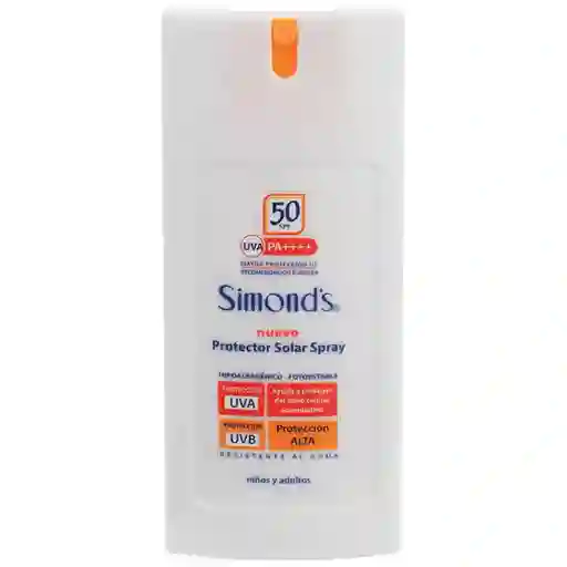 Simonds Bloqueador Solar Protector Spray Spf 50 