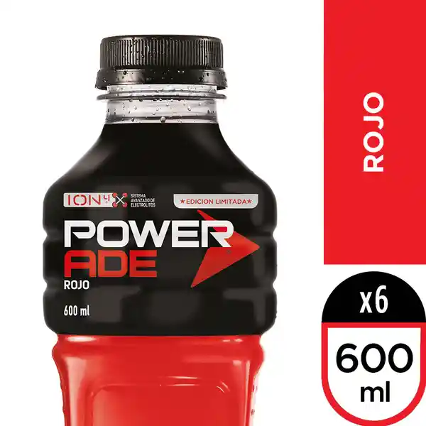 Powerade Rojo 600 Ml Multipack X 6