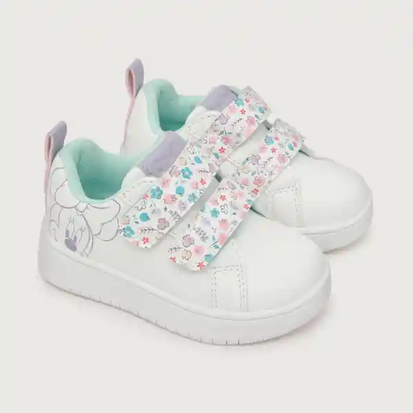 Zapatillas Urbana Disney Minnie Niña Blanco Talla 22 Opaline