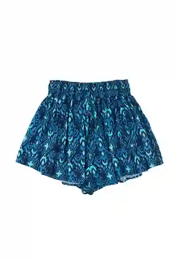 Short Teens Estampado Spirit Niña Azul Talla 14/M - 552