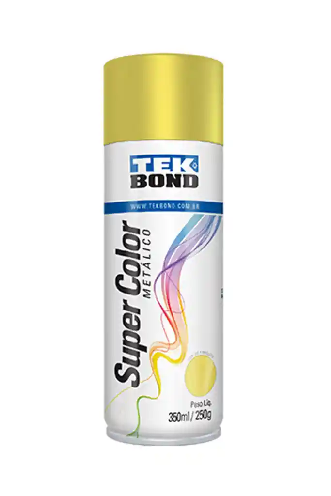 Tekbond Pintura Acrilica Aerosol Metálico Oro 350 mL