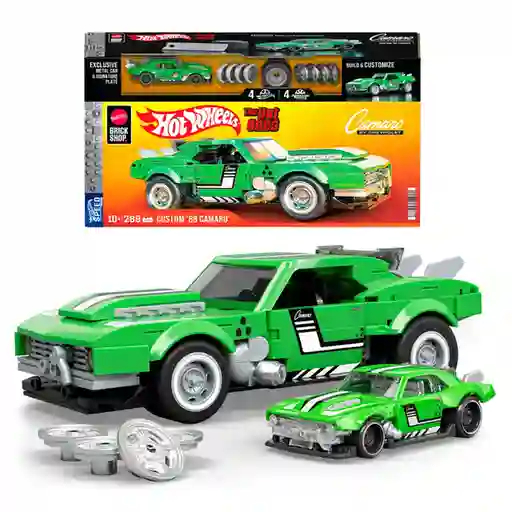 Hot Wheels Carro Mega Block Megahw Speed 68 Camaro