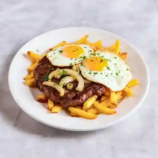 Bistec de res a lo pobre
