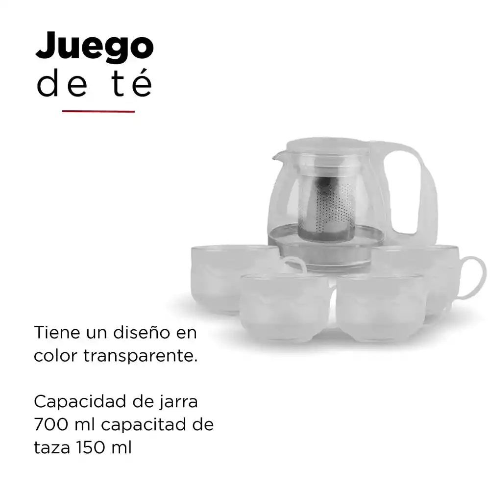 Miniso Set Para Te Transparente 5 U