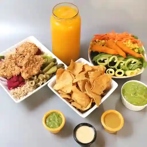 Combo 5 - 2 Bowls+1 Nacho+1 Smoothie 1 l