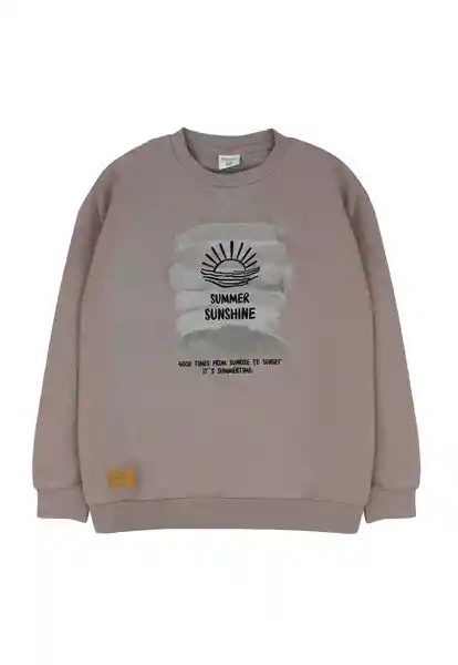 Polerón Cerrado Spirit jr Niño Café Talla 08 - 361