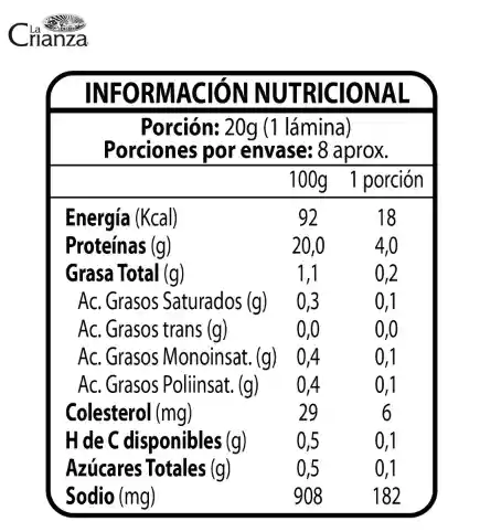 La Crianza Jamón de Pavo Ahumado