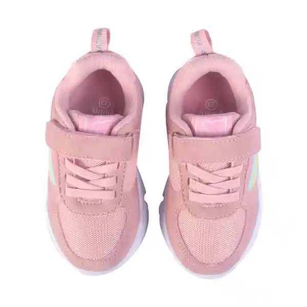 Zapatillas Bebé Niña Rosado Talla 27 Pillin