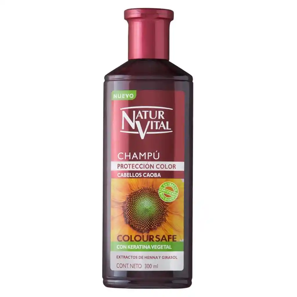 Natur Vital Shampoo Coloursafe a La Henna Color Caoba