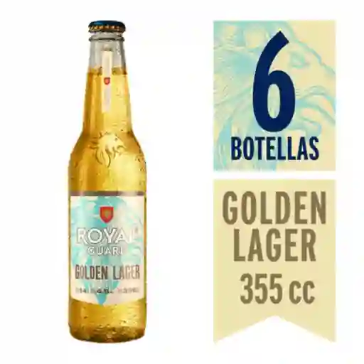 2 x Cerveza Golden Royal Guard 355 cc Botella