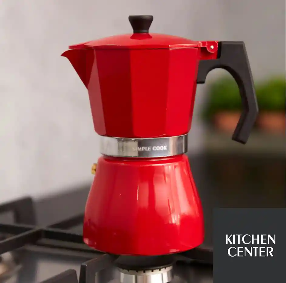 Simple Cook Cafetera Roja Palermotaza by Kitchen Center