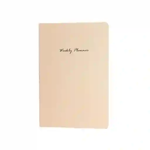 Miniso Cuaderno Estampado Con Plan Semanal Rosa 32 Hojas
