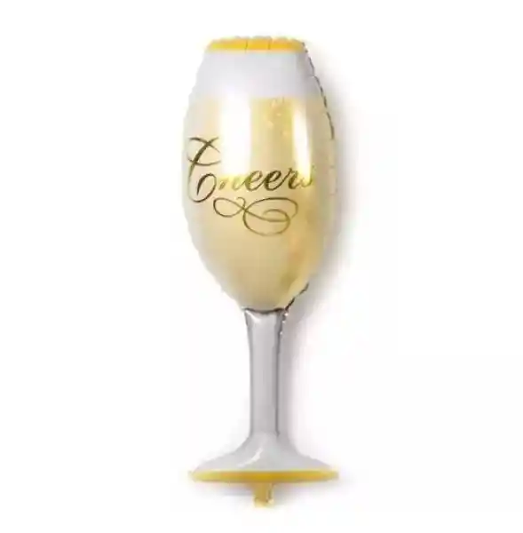 Globo Metálico Copa Champaña