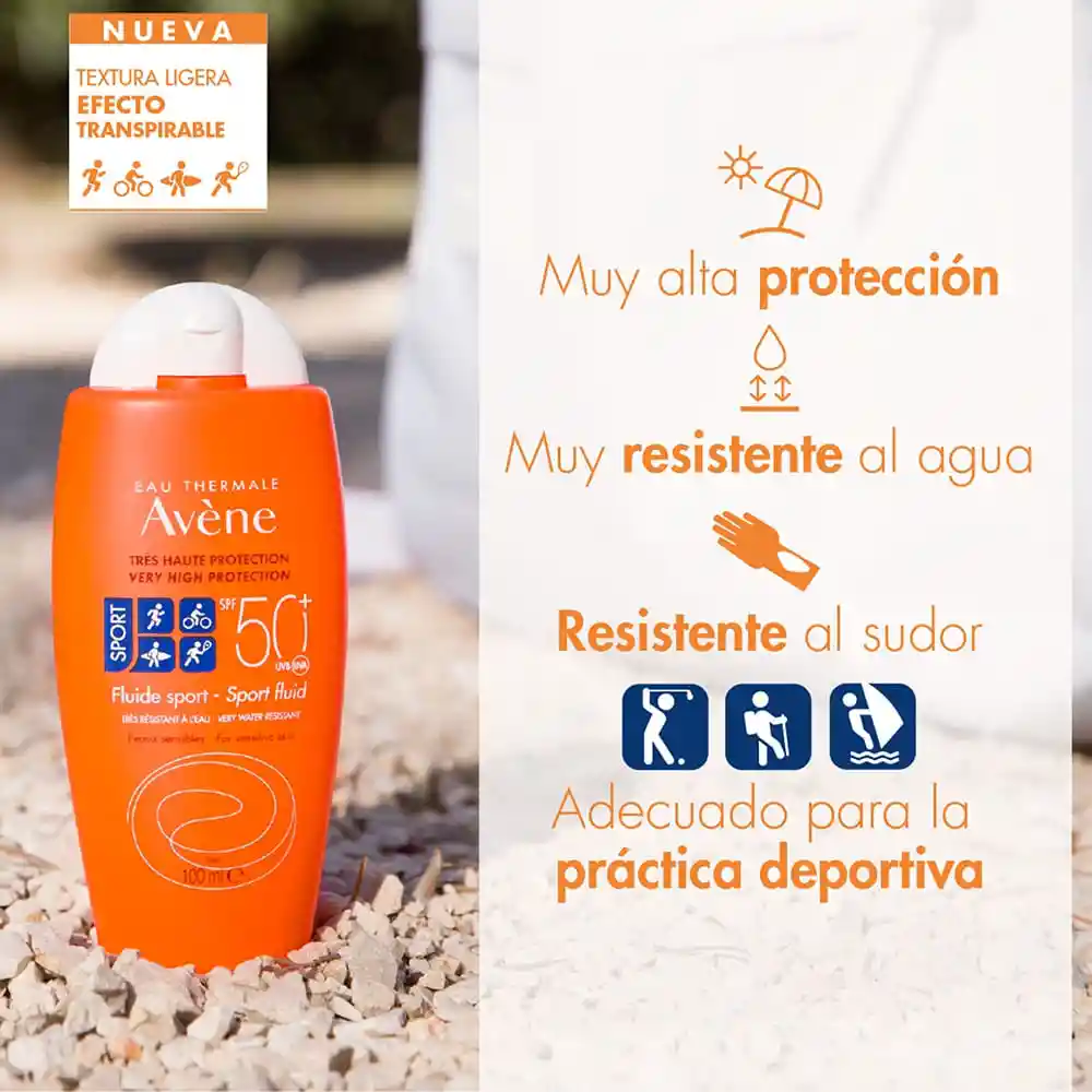 Avene Protector Solar Fluido Sport Spf50+