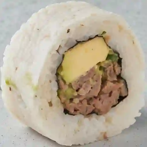 Churrasco, queso amarillo, cebolla caram