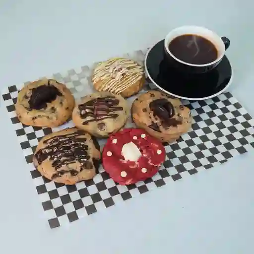 1 Cookies rellena + americano
