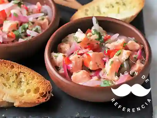 Ceviche de salmón normal