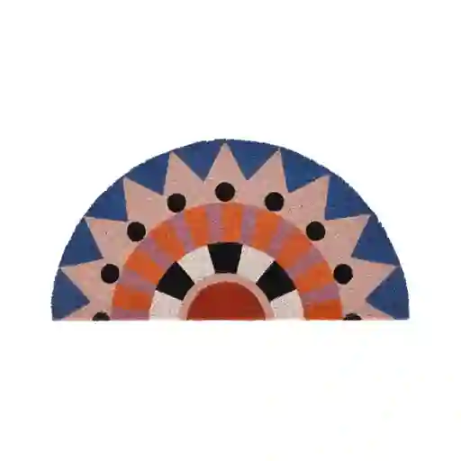 Limpiapiés de Fibra Semicírculo 68 x 35 cm Casaideas